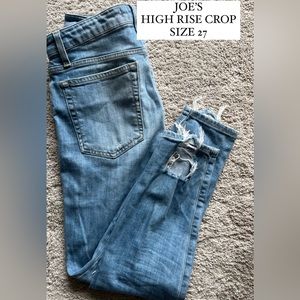 Joe’s High Rise Crop Size 27